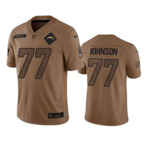 Zion Johnson Brown Jersey 77