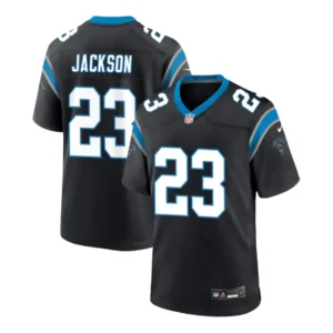 Dane Jackson Jersey Carolina Panthers Black Game
