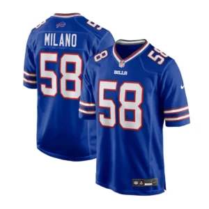 Matt Milano Jersey Buffalo Bills Game Royal