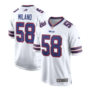 Matt Milano Jersey Buffalo Bills Game White
