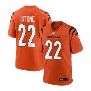 Geno Stone Jersey Cincinnati Bengals Orange Game